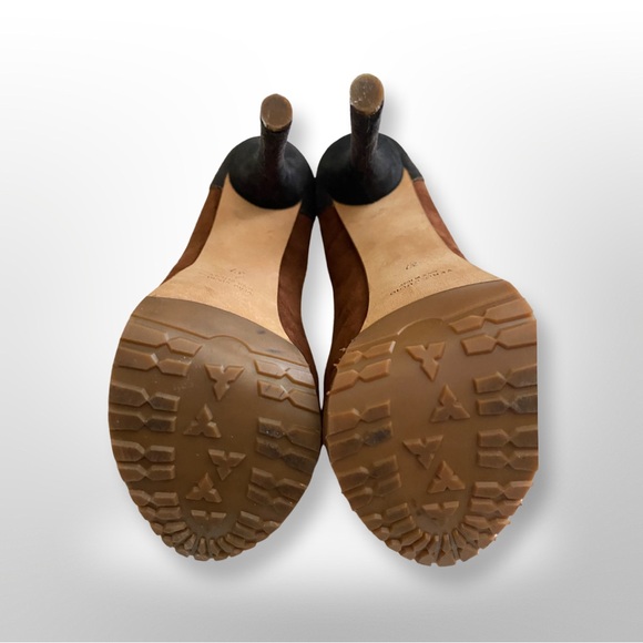 Brown, Black Suede Platform heels, Size EU 37 - Picture 7 of 7